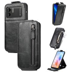 For DOOGEE X98 Pro / X98 Zipper Wallet Vertical Flip Leather Phone Case(Black)