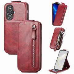 For Huawei Nova 11 Zipper Wallet Vertical Flip Leather Phone Case(Red)