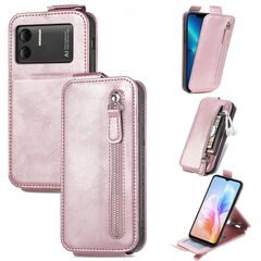 For DOOGEE X98 Pro / X98 Zipper Wallet Vertical Flip Leather Phone Case(Pink)