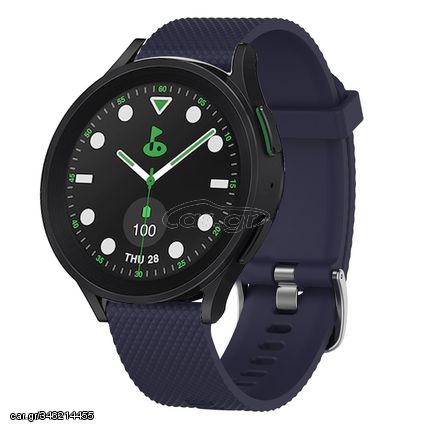 For Samsung Galaxy watch 5 Pro Golf Edition 20mm Diamond Textured Silicone Watch Band(Midnight Blue)