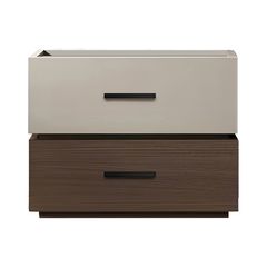 Κομοδίνο Sonlen pakoworld mdf σε καρυδί-μπεζ απόχρωση 60x40x44.5εκ