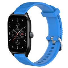 For Amazfit GTS 4 20mm Diamond Textured Silicone Watch Band(Sky Blue)