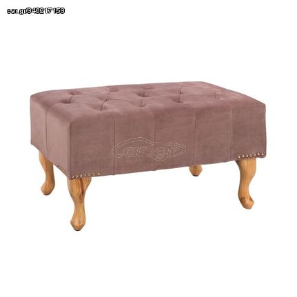 ΤΑΜΠΟΥΡΕ T.CHESTERFIELD EMMA HM226.05 ΣΑΠΙΟ ΜΗΛΟ ΒΕΛΟΥΔΟ-ΠΟΔΙΑ ΣΕ ΦΥΣΙΚΟ 78x46x40Y