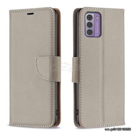 For Nokia G42/G310 Litchi Texture Pure Color Leather Phone Case(Grey)