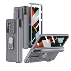 For Samsung Galaxy Z Fold2 GKK Integrated Folding Armored Shell PC Phone Case with Pen Box(Grey)