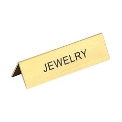 8x2.3x2cm Metal Nameplate Jewelry Display Stand Necklace Earrings Display Counter Props