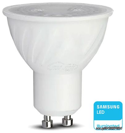 V-TAC Σποτ LED GU10 6W 230V 445lm 110° IP20 Samsung Chip Ζεστό Λευκό 21192