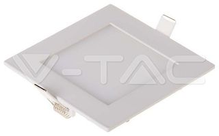 V-TAC LED mini panel χωνευτό 6400K ψυχρό λευκό τετράγωνο