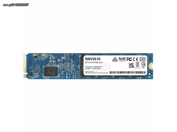 Synology SNV3410 SSD 400GB M.2 NVMe PCI Express 3.0 (SNV3510-400G) - Πληρωμή και σε έως 9 δόσεις