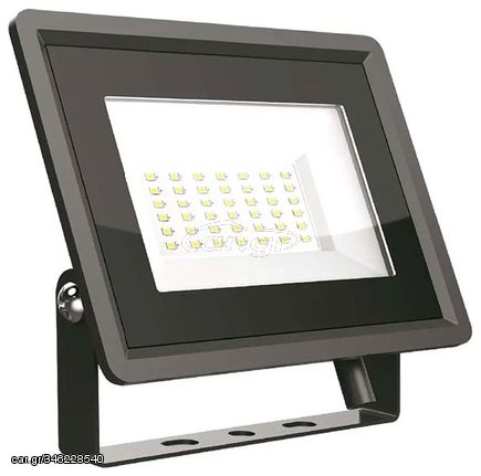 V-TAC Προβολέας LED SMD 30W 2510lm 110° IP65 F-CLASS Μαύρο Σώμα Ψυχρό Λευκό 6745