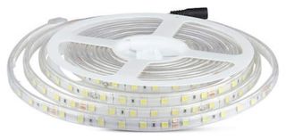 V-TAC Ταινία LED SMD 24V 10W 830lm/m 60LEDs/m 120° IP65 Φυσικό Λευκό 212563 (5 μέτρα)