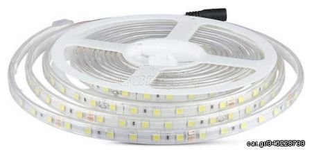 V-TAC Ταινία LED SMD 24V 10W 830lm/m 60LEDs/m 120° IP65 Φυσικό Λευκό 212563 (5 μέτρα)