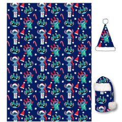 LILO & STITCH - Flanel Blanket 110x140cm + Hat - Stitch