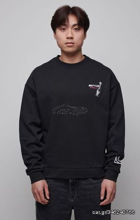 Naruto Shippuden Sweatshirt Graphic Black Size XL