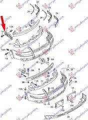 ΒΑΣΗ ΠΡΟΦΥΛ. ΕΜΠ. ΠΛΑΙΝΗ ΠΛΑΣΤΙΚΗ - VW PASSAT,2000-2005 018504282