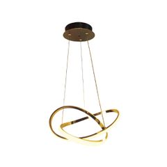 InLight Κρεμαστό φωτιστικό LED 48W 3CCT by switch on base σε χρυσό χρώμα D:60cm 6082-GL