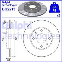 Delphi Δισκόπλακα - BG2213