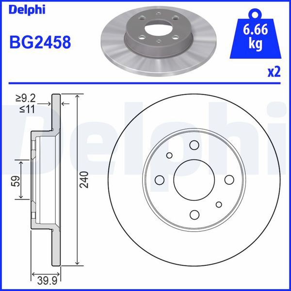 Delphi Δισκόπλακα - BG2458