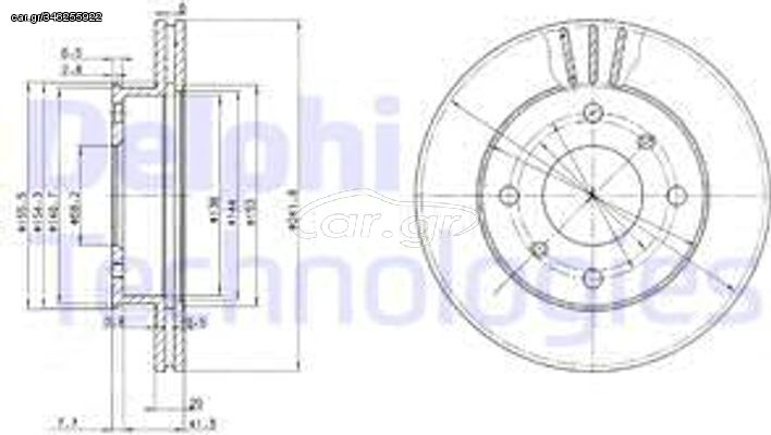 Delphi Δισκόπλακα - BG2632