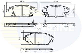 ΣΕΤ ΔΙΣΚΟΦΡΕΝΑ  ΕΜΠΡ. MAZDA COMLINE CBP33527