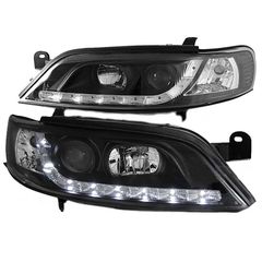 Μπροστινά Φανάρια Set Για Opel Vectra B 95-99 DRL Μαύρα H1/H1 JunYan