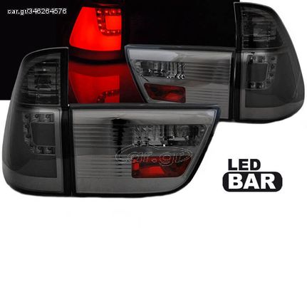 Πισινά Φανάρια Set Για Bmw X5 E53 99-03 Led Bar Φιμέ JunYan