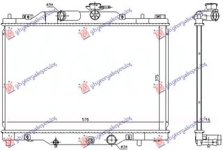 ΨΥΓΕΙΟ ΝΕΡΟΥ 2.0 ΒΕΝΖΙΝΗ (375x575x16) για MAZDA CX3 15-19 για MAZDA CX3 15-19