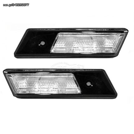 Πλαϊνά Φλας Φτερού Για Bmw 3 E36 90-96 / 3 E30 / 5 E34 88-95 / 7 E32 86-94 Black Βιδωτό 2 Τεμάχια