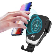 Βάση Κινητού Αυτοκινήτου Με Wireless Fast Charger "Mount Charger'"