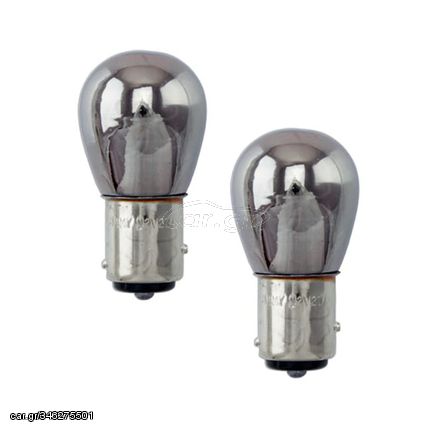 ΛΑΜΠΕΣ S25 12V 21W BA15S AMBER+CHROME X-TEC