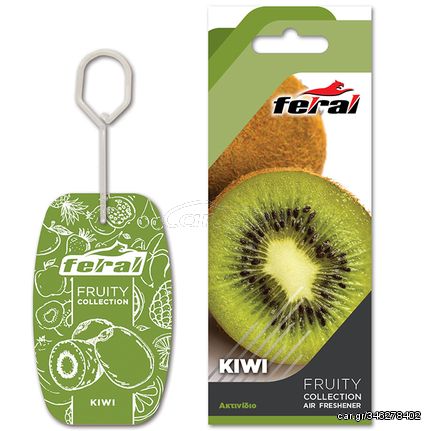 Αρωματικό Αυτοκινήτου Κρεμαστό Feral Fruity Collection Kiwi 1 Τεμάχιο