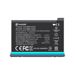 ΜΠΑΤΑΡΙΑ ΚΑΜΕΡΑΣ INSTA ONE X2 1630mAH