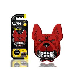 Αρωματικό Αυτοκινήτου Κρεμαστό Aroma Angry Dogs Pitbull Black 1 Τεμάχιο