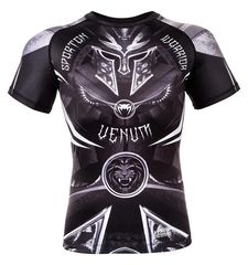 Rash Guard Κοντομάνικο Venum Gladiator 3.0 - Black/White