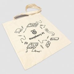 Τσαντα υφασμάτινη - Official Raspberry Pi Natural Cotton Tote Bag