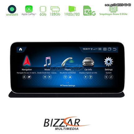 Οθόνη OEM Bizzar Mercedes-Benz CLS-Class C218 Android 11 8Core Navigation Multimedia U-BZ-6102GO