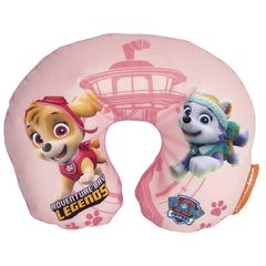 Παιδικό Μαξιλαράκι Αυχένα Ταξιδιού Paw Patrol Sky-Everest ''Adventure Bay Legends'' 27cm x 23cm Ροζ 1 Τεμάχιο