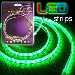 12v Super Bright Green Strip 60cm