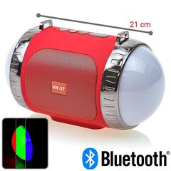 Bluetooth Ηχείο με LED Party Tube Red