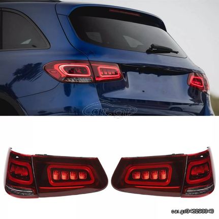 Πισινά Φανάρια Set Για Mercedes-Benz GLC C253/X253 Pre-Face To Facelift Look Full Led Bar Carner