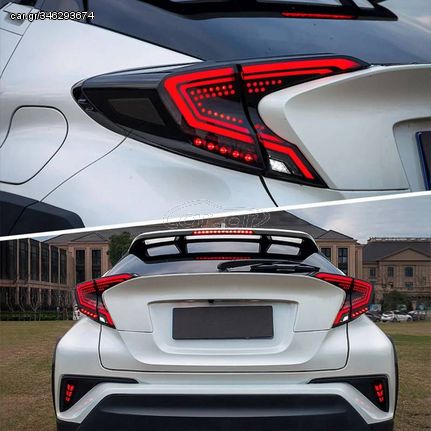 Πισινά Φανάρια Set Για Toyota C-HR 2016-2019 Full Led Bar / Dynamic Φλας Black