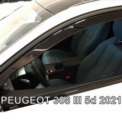 Ανεμοθραύστες Heko Για Peugeot 308 2021- 5 Πορτο - Φιμέ Χρώμα Ζευγάρι 2 Τεμάχια Εμπρός 26164