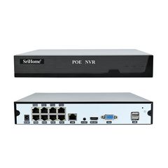 Srihome 4K(8Mp)  8-Channel POE Network Video Recorder, NVS005