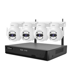 Srihome Wireless Secusrity System with 4 Cameras 5Mp, NVS001E-4IPC047