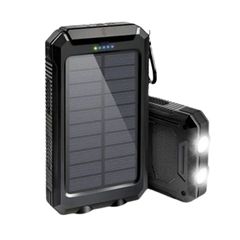 Solar Powerbank 20000Mah Black, CT-PB20-SOLAR