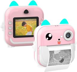 Lamtech Bluetooth Kid Instant Camera White/Pink, LAM114291