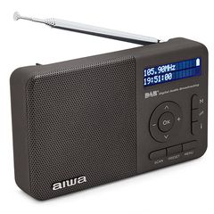 Aiwa Radio Dab+ Fm-Rds with Speaker and Earphones Black, RD-40DAB/BK