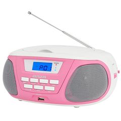 Aiwa Bluetooth Boombox Cd/Mp3 Pink, BBTU-300PK