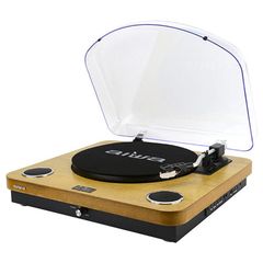 Aiwa All In One Stereo Turntable Wood, GBTUR-120WDMKII