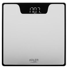 Adler Bathroom Scale with Led Display Silver, AD8174S